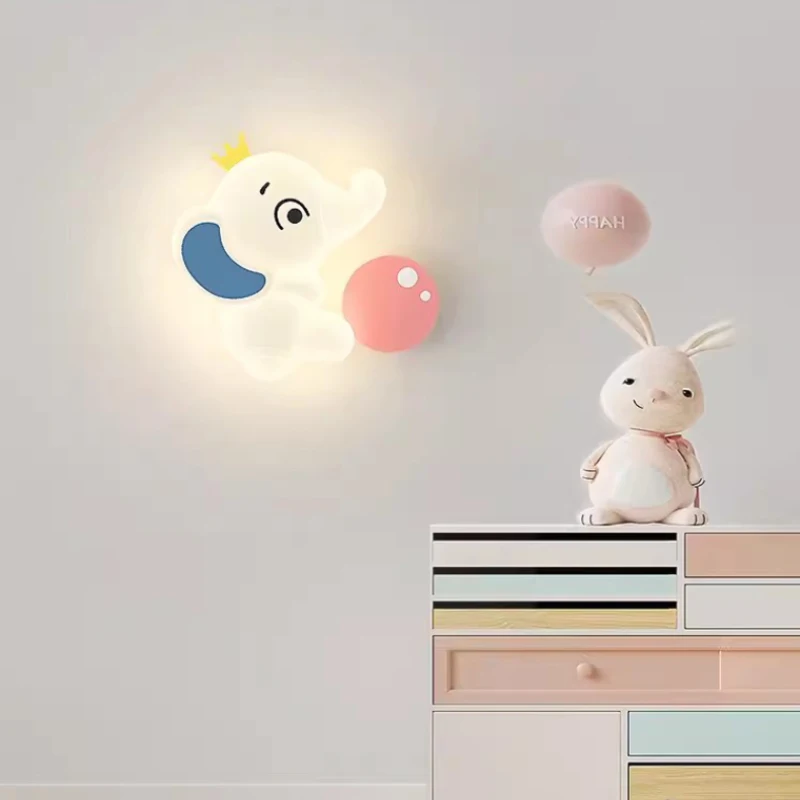 Baby Nursery Light - Moderne kinderkamer wandlampen LED schattige olifant