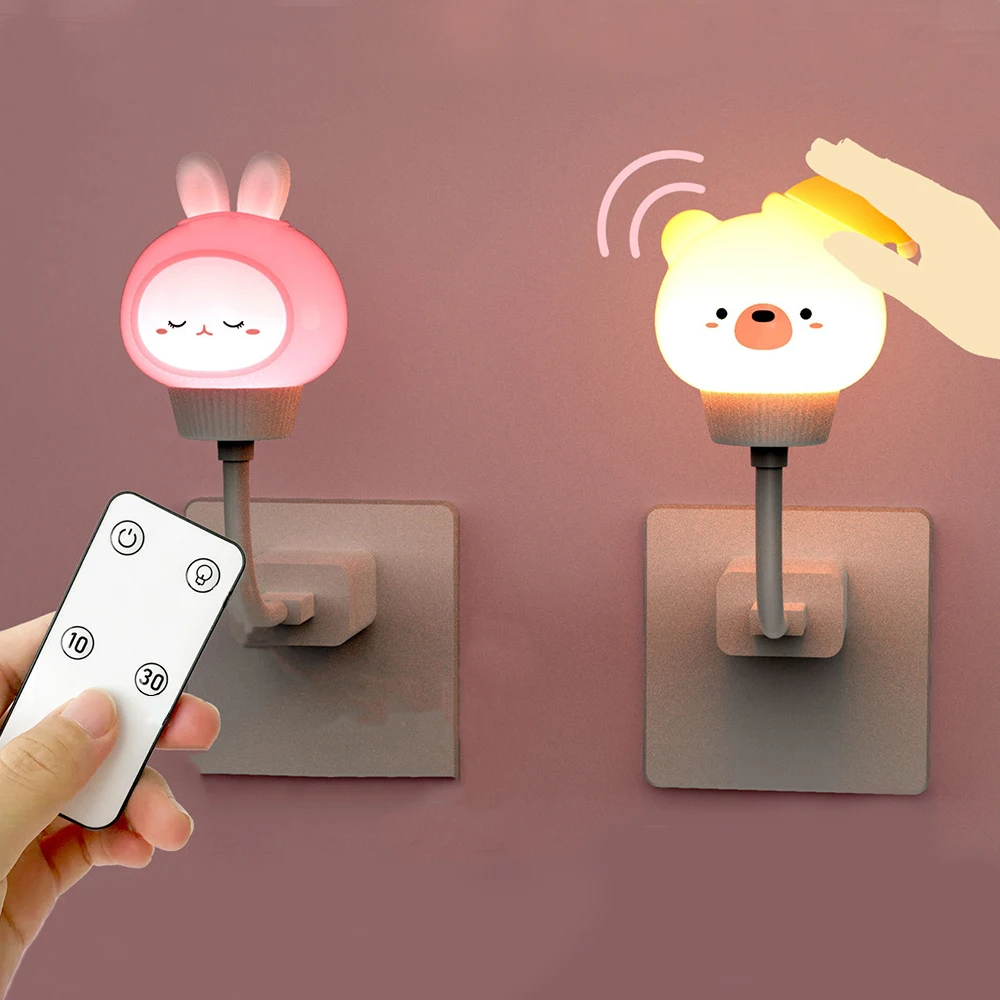 Baby Nursery Egg Light - USB Cartoon Schattig Nachtlampje Met Afstandsbediening