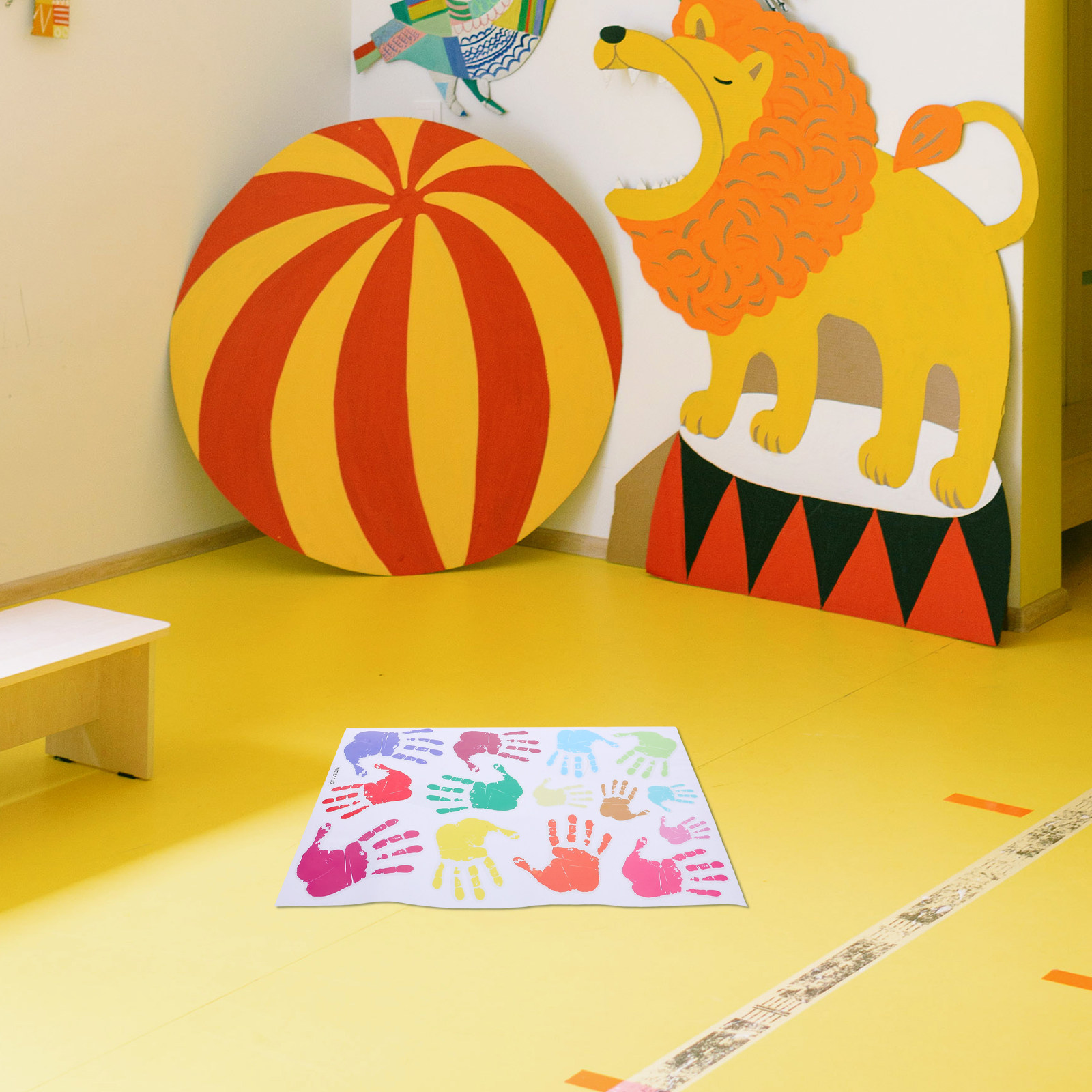 Wall Decal Nursery - Kleurrijke H-print muurstickers PVC kinderkamer decor