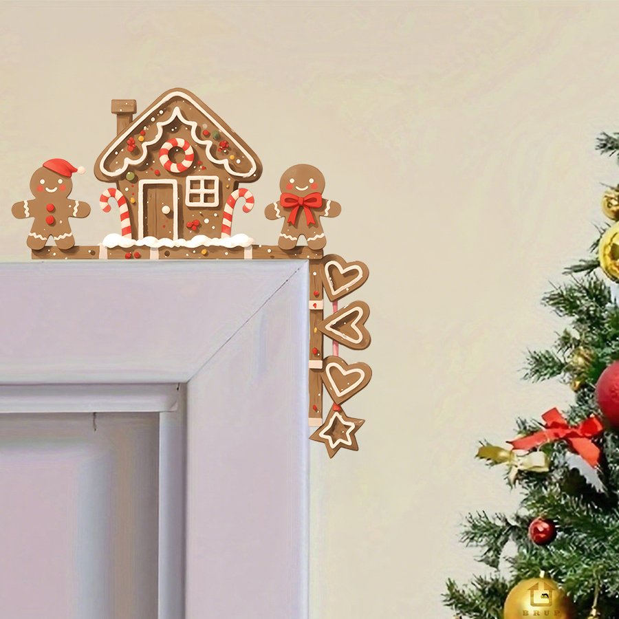 Wall Decal Nursery - Peperkoekhuis & Man Kerst muursticker verwijderbare