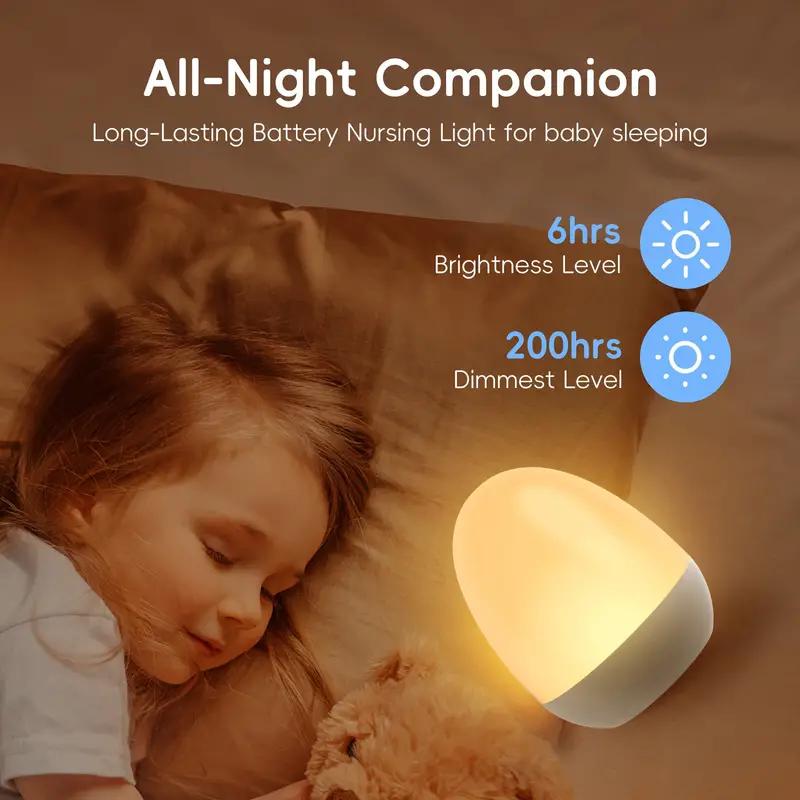 Baby Nursery Egg Light - Touch-nachtlampje voor babykamer Oplaadbare draagbare kindereier-nachtlampje