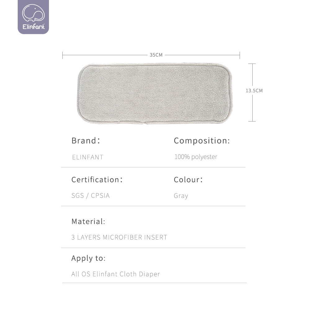 Elinfant 3 lagen grijze microf - Pampers Diaper Premium Care recensie en prijs