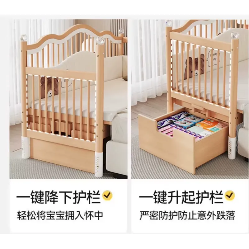 Massief houten babybed met mul - Baby Nursery Co recensie en prijs