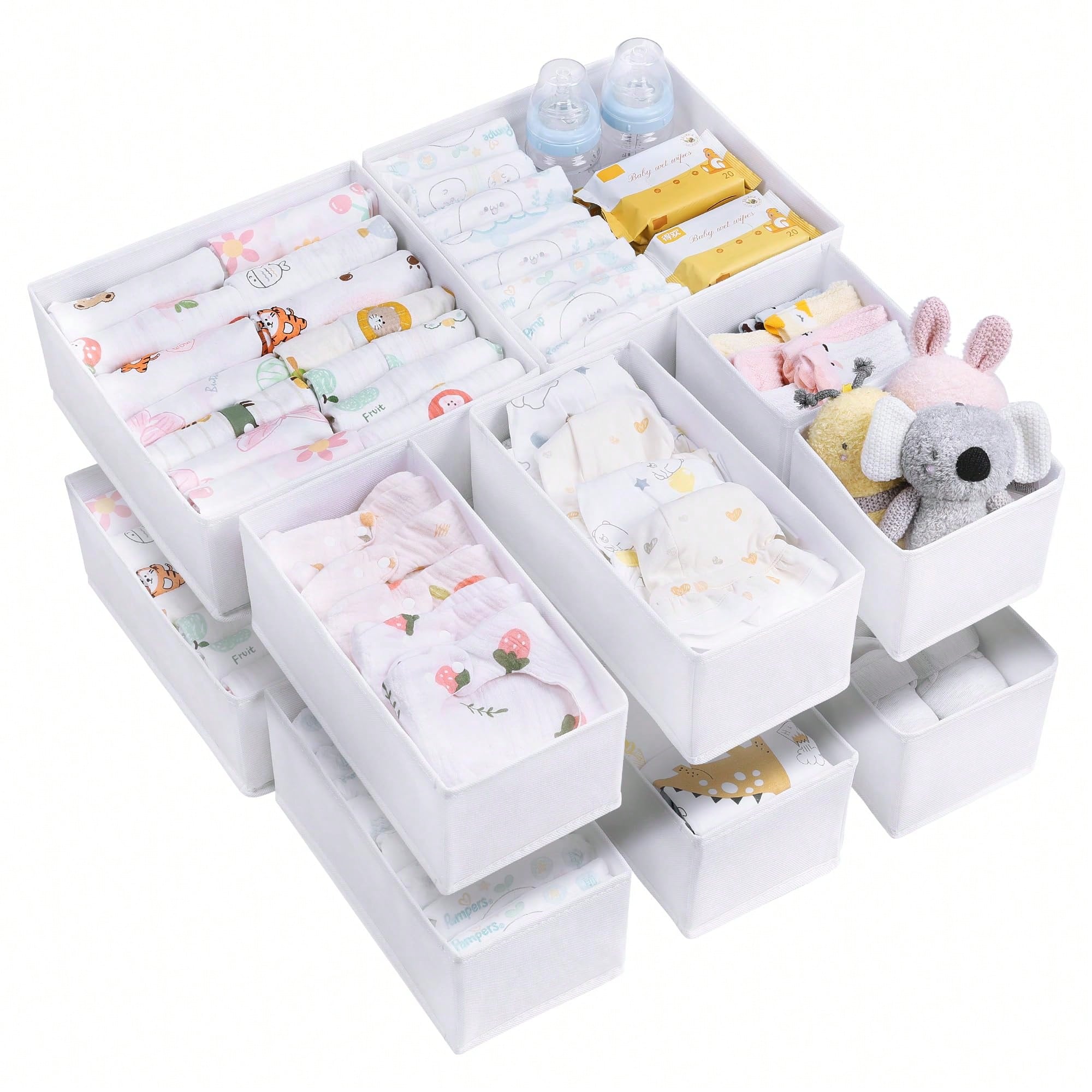 12-delige babykleding opbergse - Baby Nursery Dresser Changing Table recensie en prijs