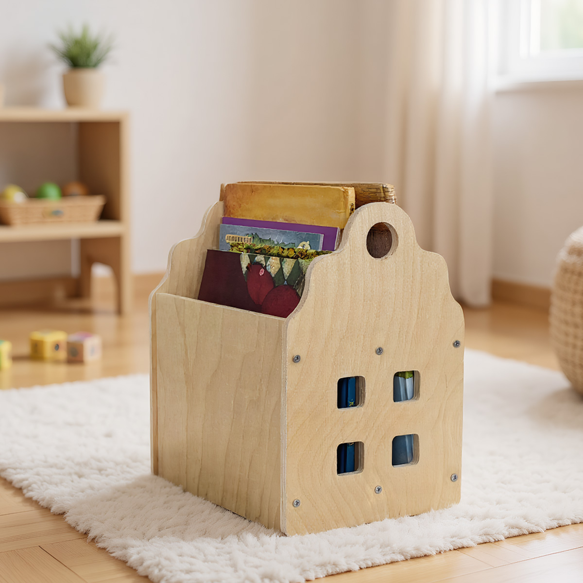 Peuterboekenplank dubbelzijdig - Baby Nursery Bookshelf recensie en prijs