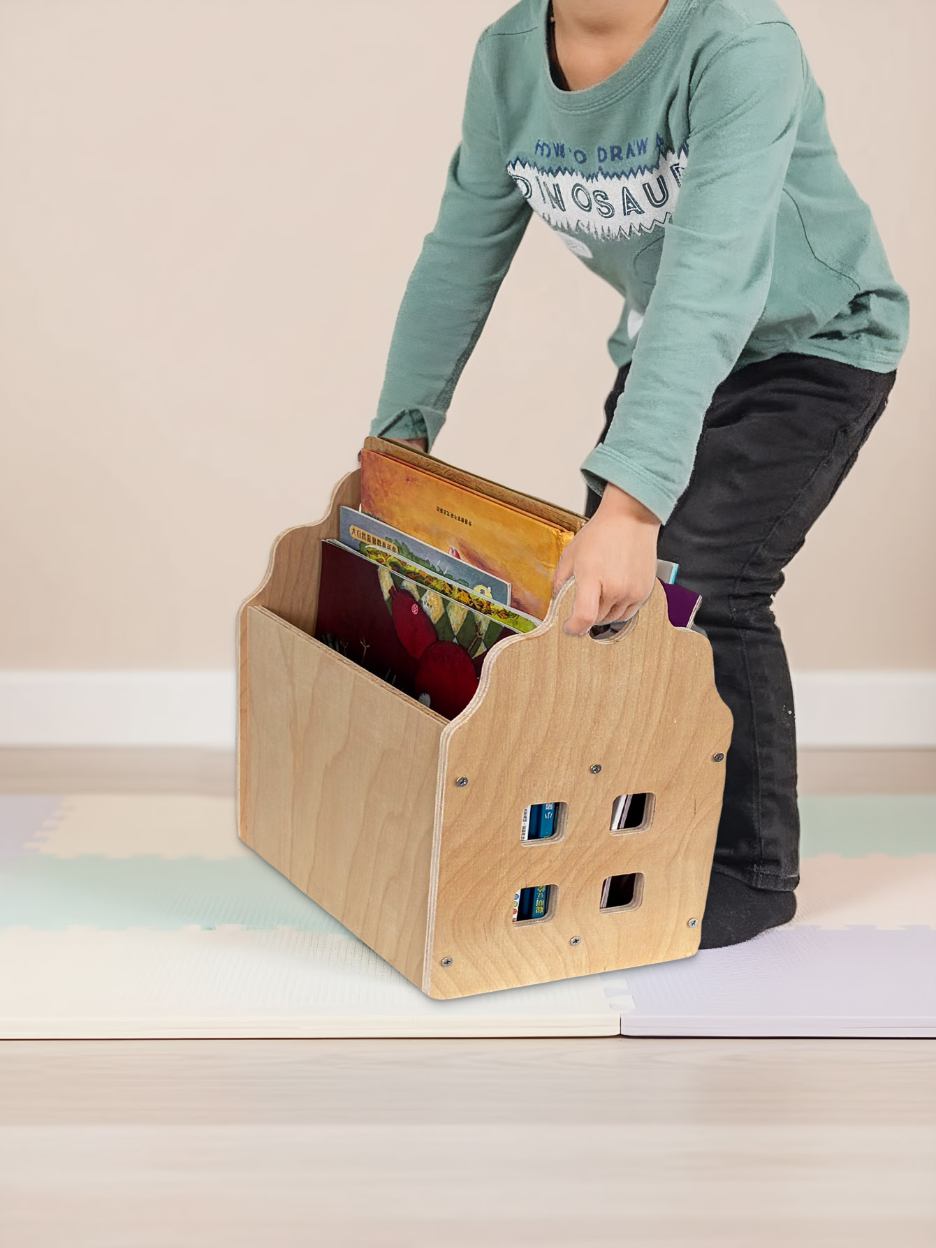 Peuterboekenplank dubbelzijdig - Baby Nursery Bookshelf recensie en prijs