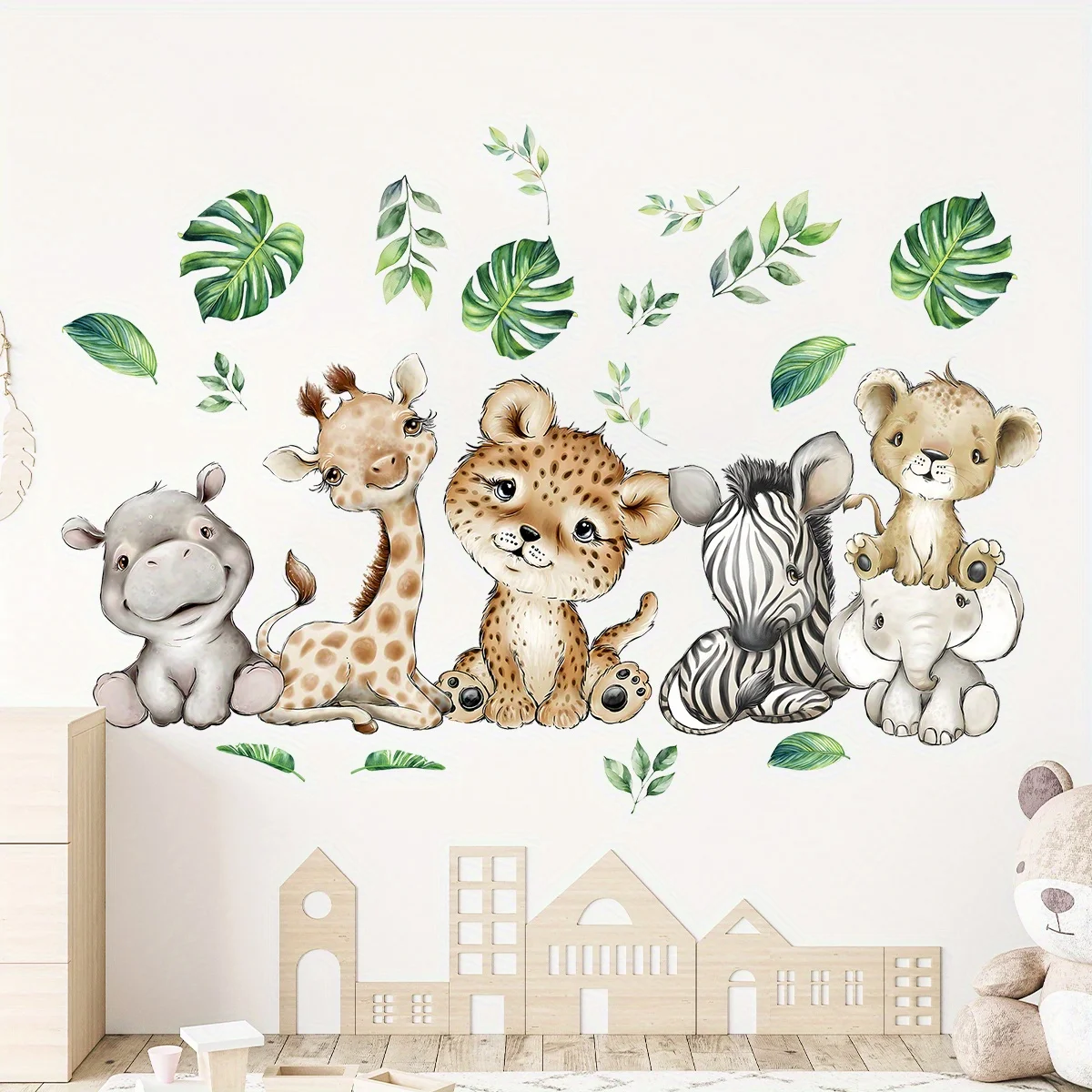 1PC Cartoon Leuke Nijlpaard Ti - Wall Decal Nursery recensie en prijs