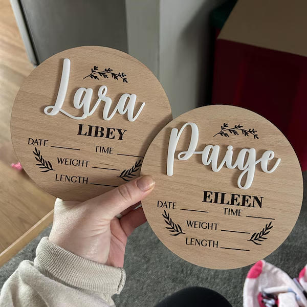 1Pc Aangepaste Baby Aankondigi - Baby Nursery Ornaments recensie en prijs
