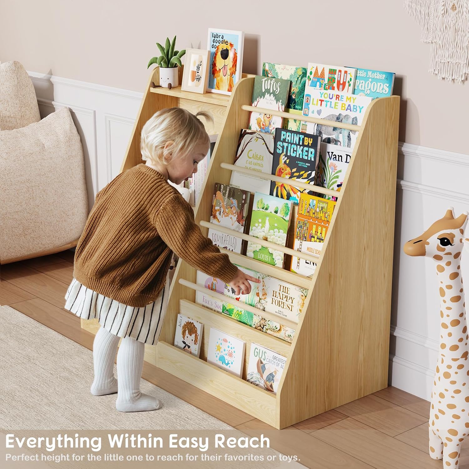 Kinderboekenplank Montessori,  - Baby Nursery Bookshelf recensie en prijs