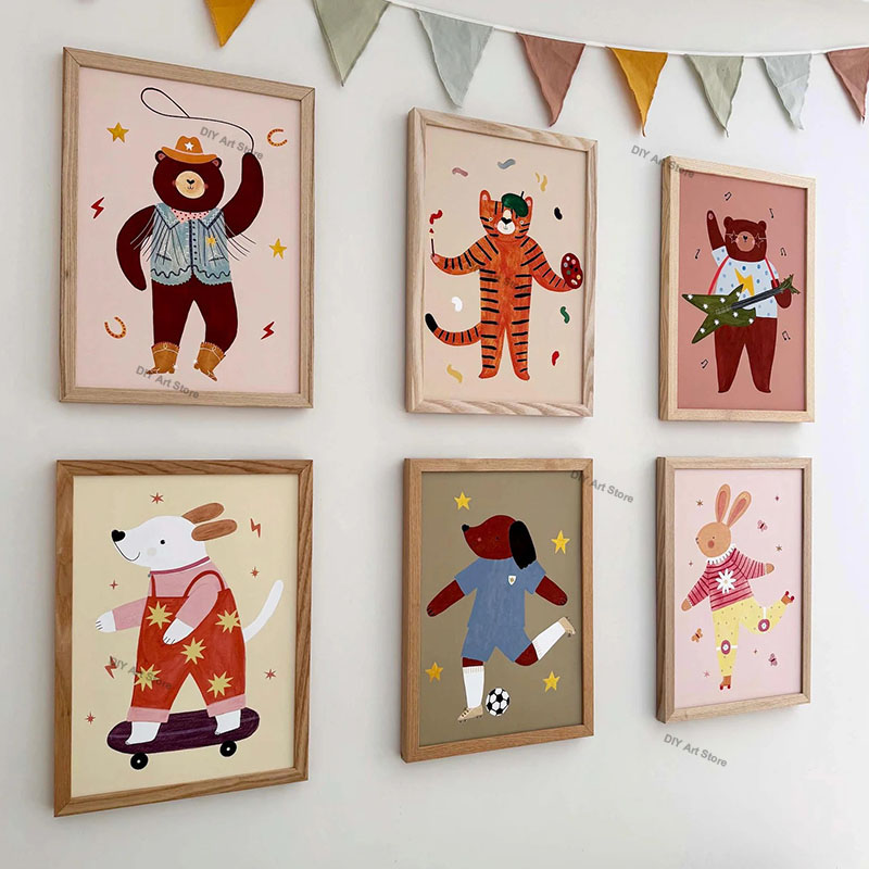 Grappige cartoon dieren kinder - Baby Nursery Ornaments recensie en prijs
