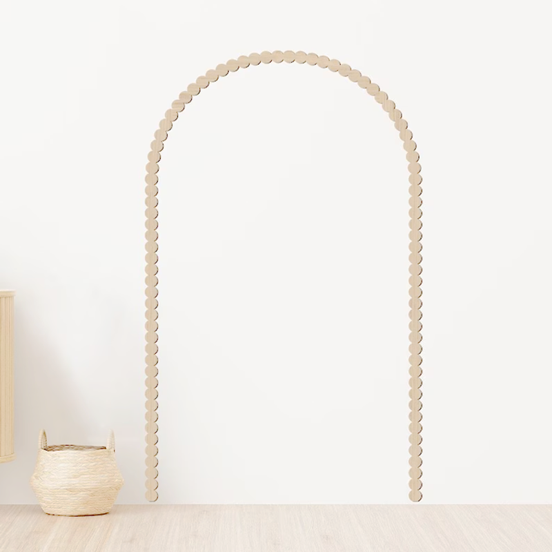 Moderne onafgewerkte houten wa - Wall Decal Nursery recensie en prijs