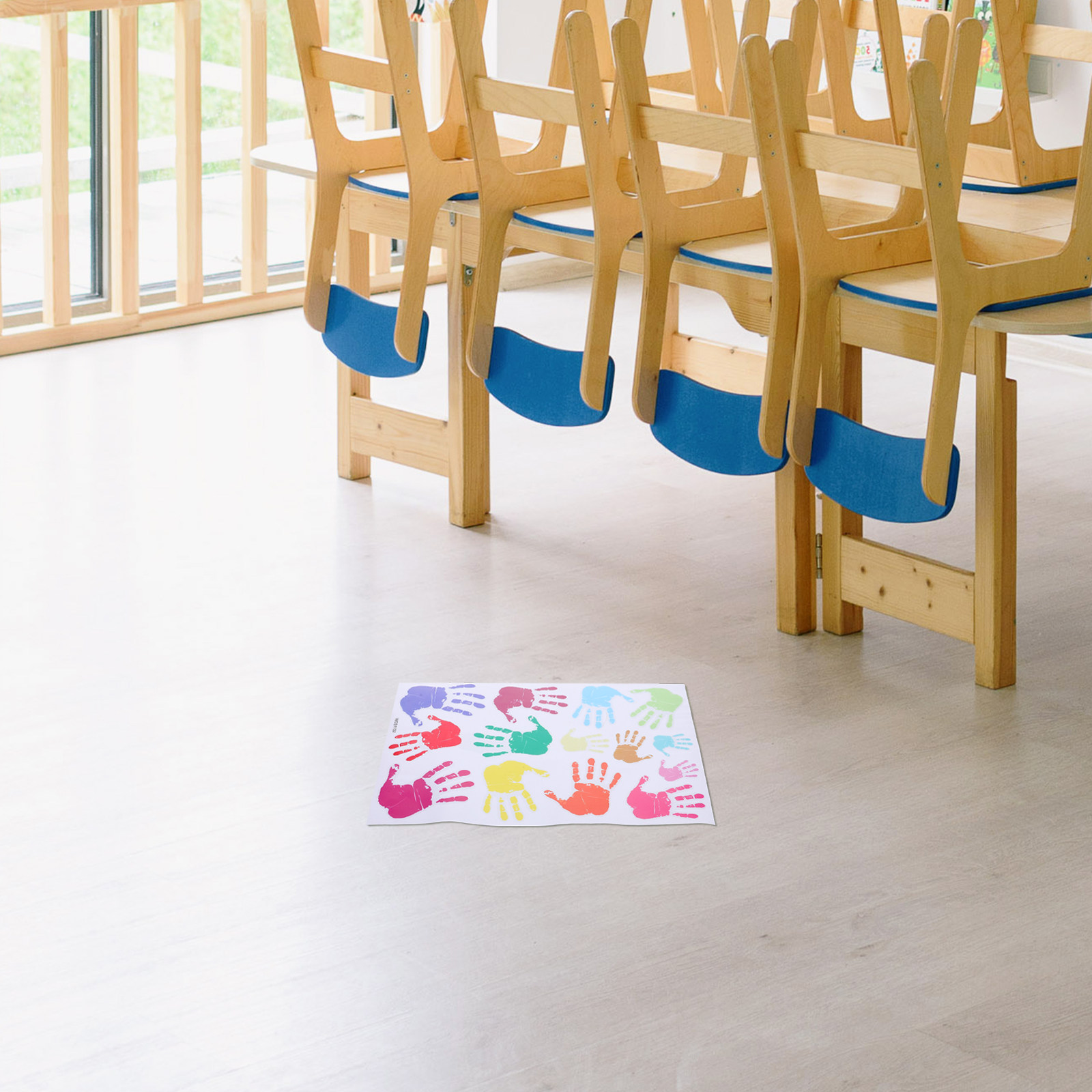 Kleurrijke H-print muursticker - Wall Decal Nursery recensie en prijs