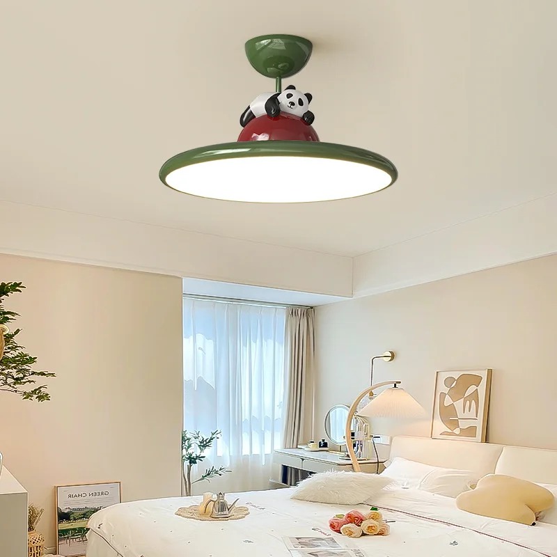 Cartoon crème stijl Panda LED- - Baby Nursery Ceiling Light recensie en prijs