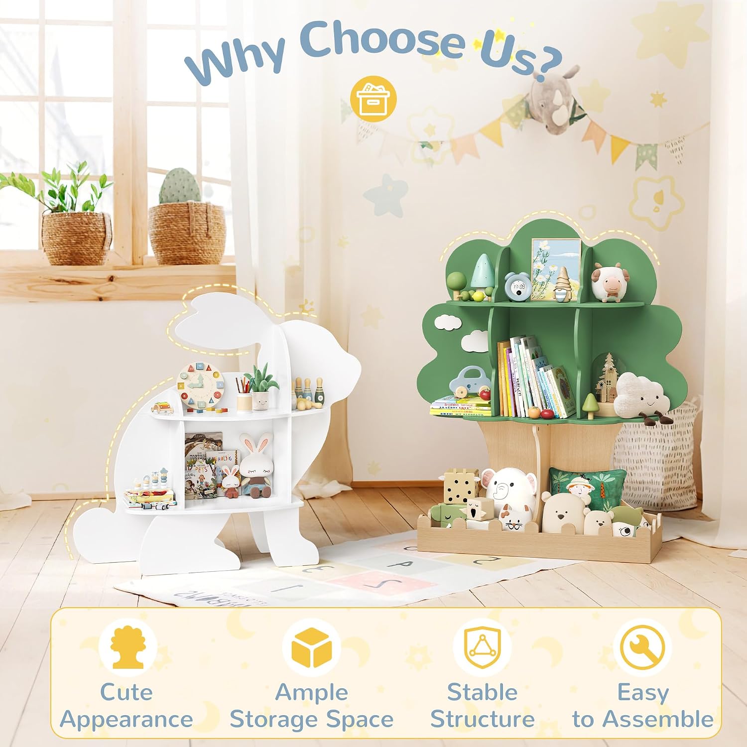 Peuter Boomvormige Boekenplank - Baby Nursery Bookshelf recensie en prijs