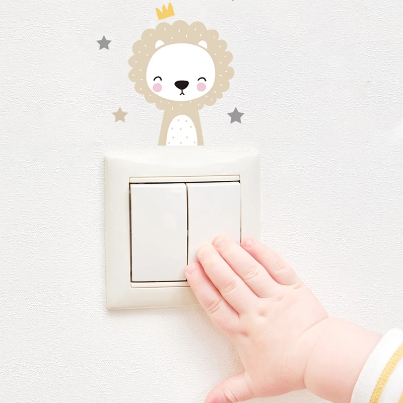 6 stuks vrolijke dierensticker - Wall Decal Nursery recensie en prijs