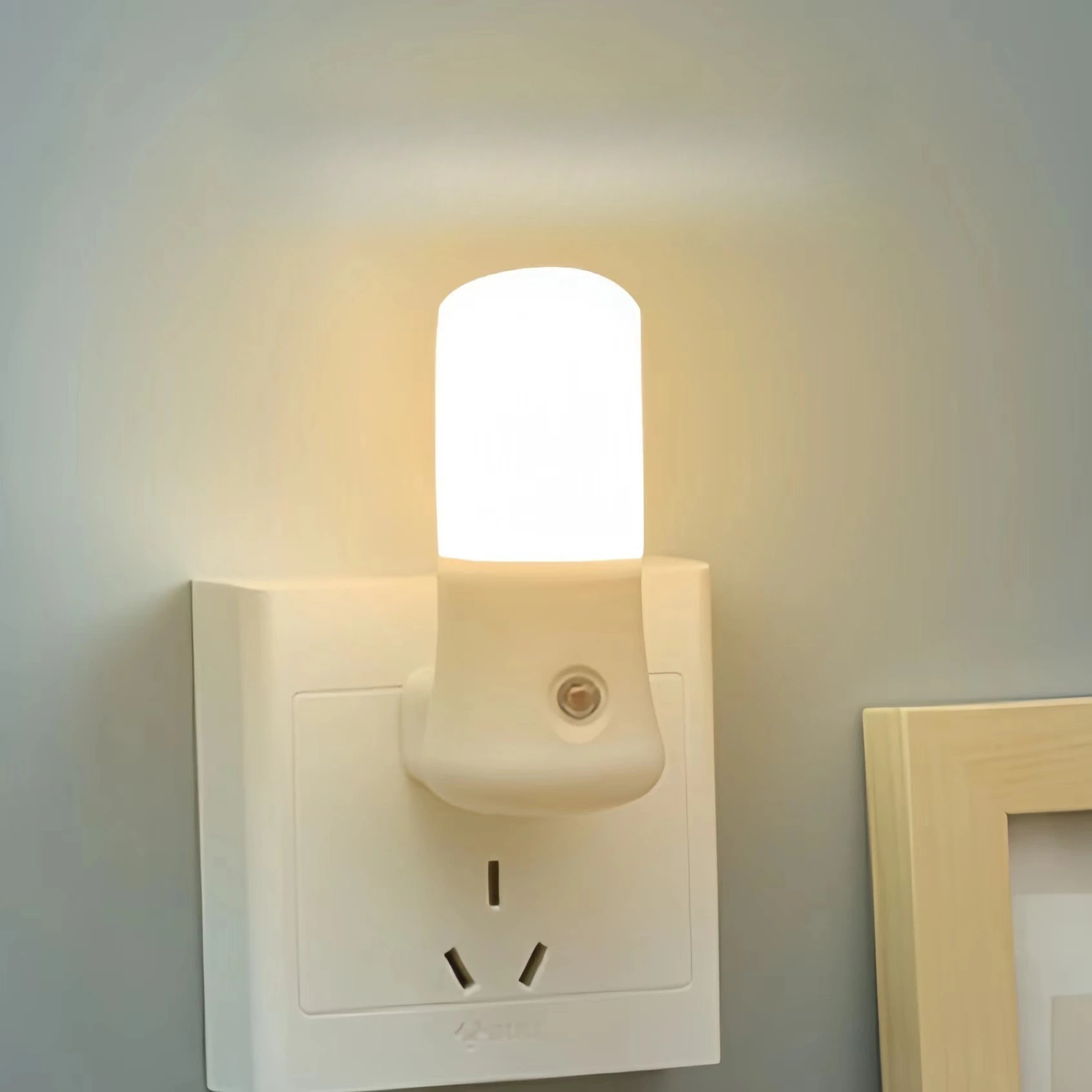 LED-nachtlampje Wit EU /US-dru - Baby Nursery Egg Light recensie en prijs