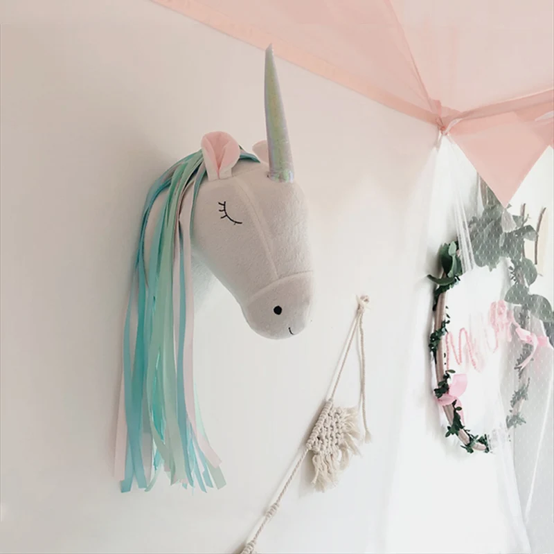 Eenhoorn Pluche Dierenkop Wand - Baby Nursery Ornaments recensie en prijs