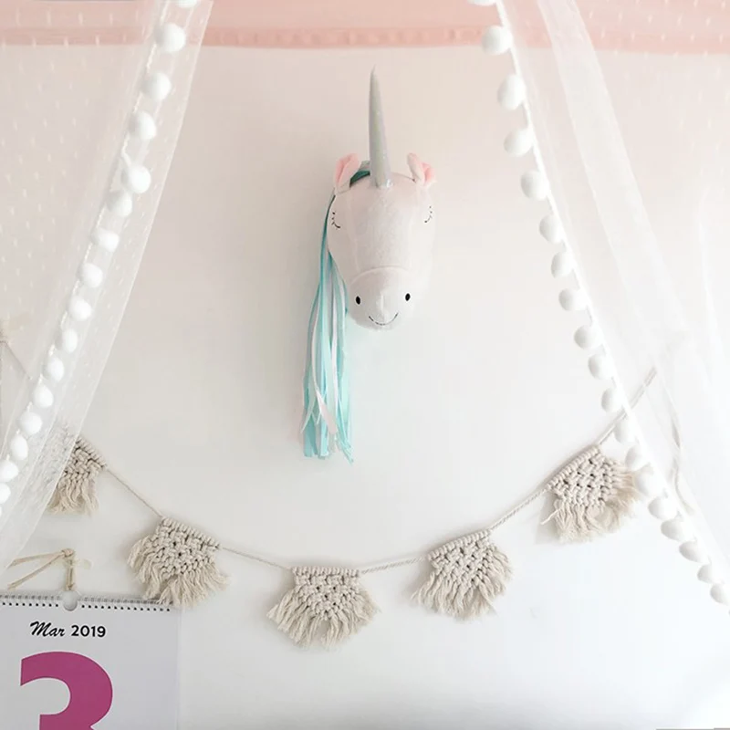 Eenhoorn Pluche Dierenkop Wand - Baby Nursery Ornaments recensie en prijs