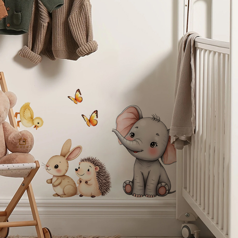 Cartoon dier muursticker - oli - Wall Decal Nursery recensie en prijs