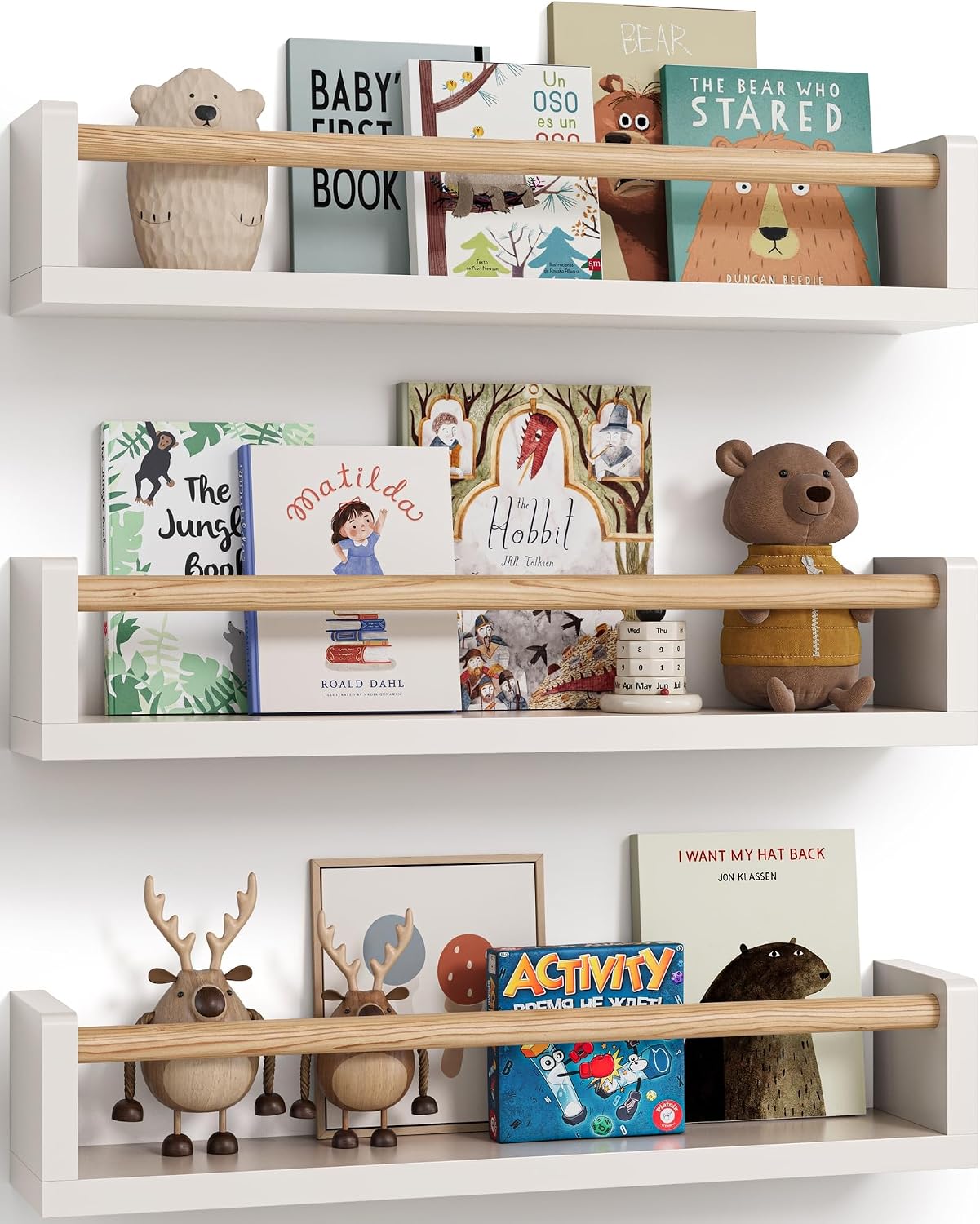 Set van 3 zwevende boekenplank - Baby Nursery Bookshelf recensie en prijs