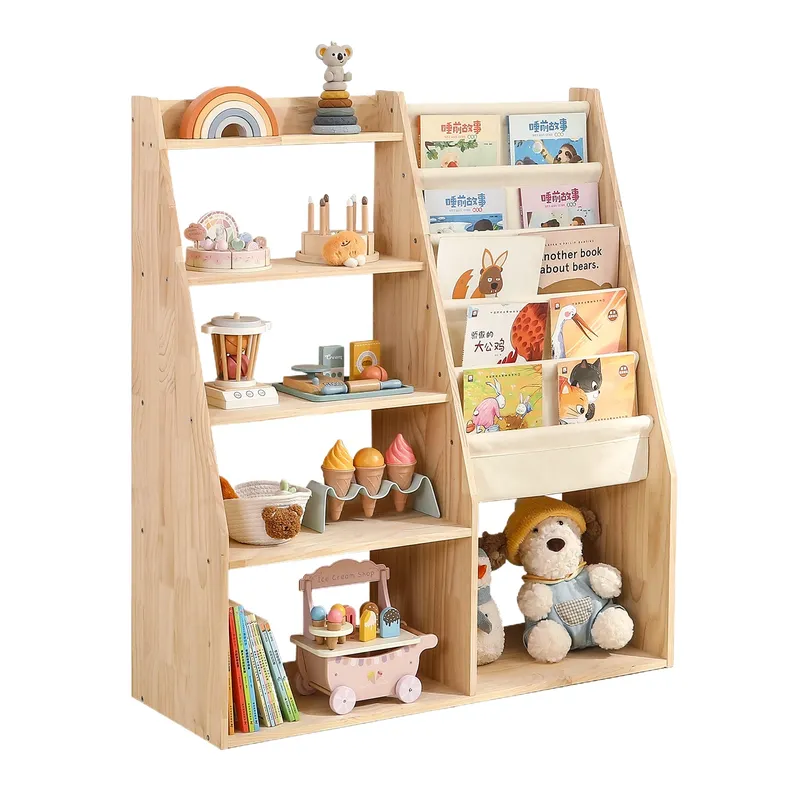 2-in-1 speelgoedopbergrek en b - Baby Nursery Bookshelf recensie en prijs