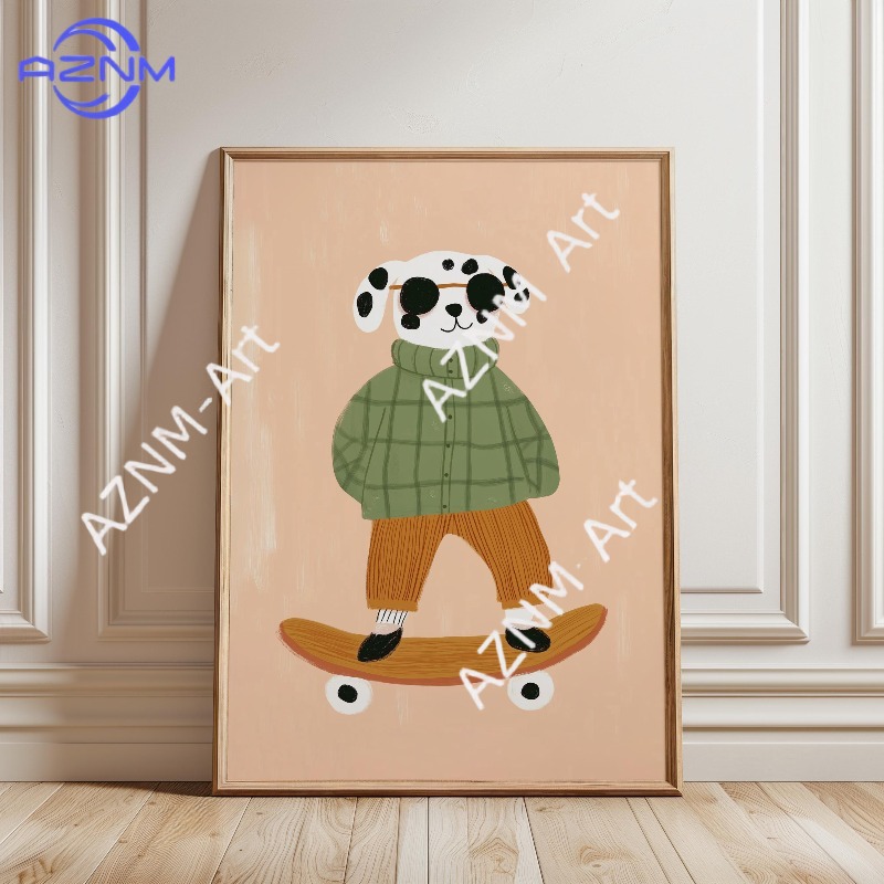 1PC Grappige Dieren Skateboard - Baby Nursery Ornaments recensie en prijs