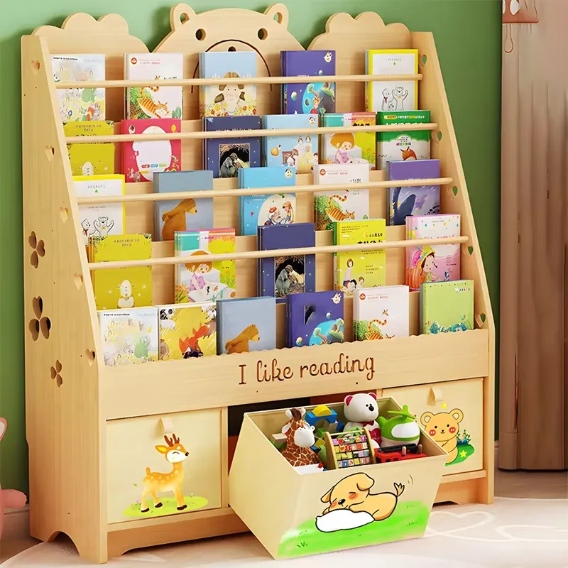 Houten boekenplank voor kinder - Baby Nursery Bookshelf recensie en prijs