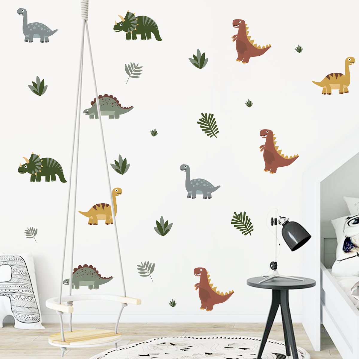 Cartoon schattige dinosaurus b - Wall Decal Nursery recensie en prijs