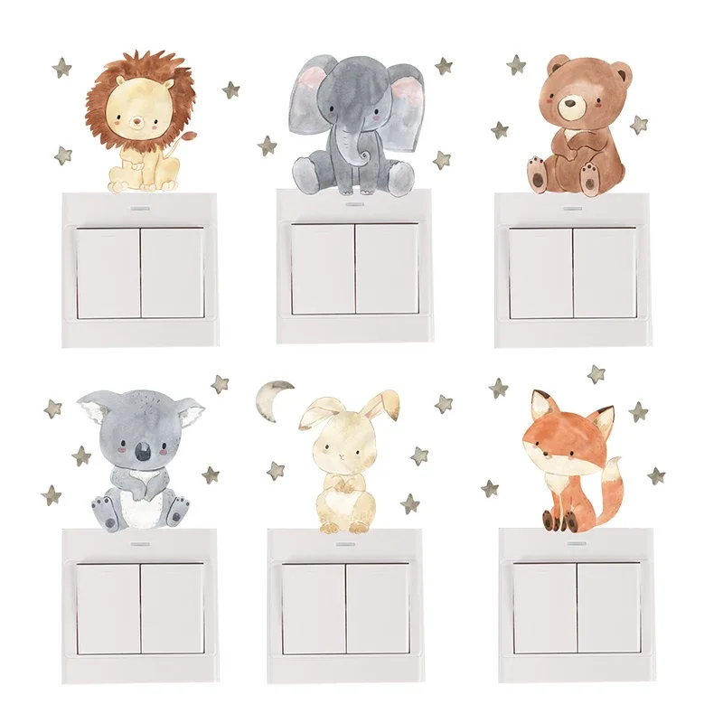 1/2/4/6set Cartoon Dieren Muur - Wall Decal Nursery recensie en prijs