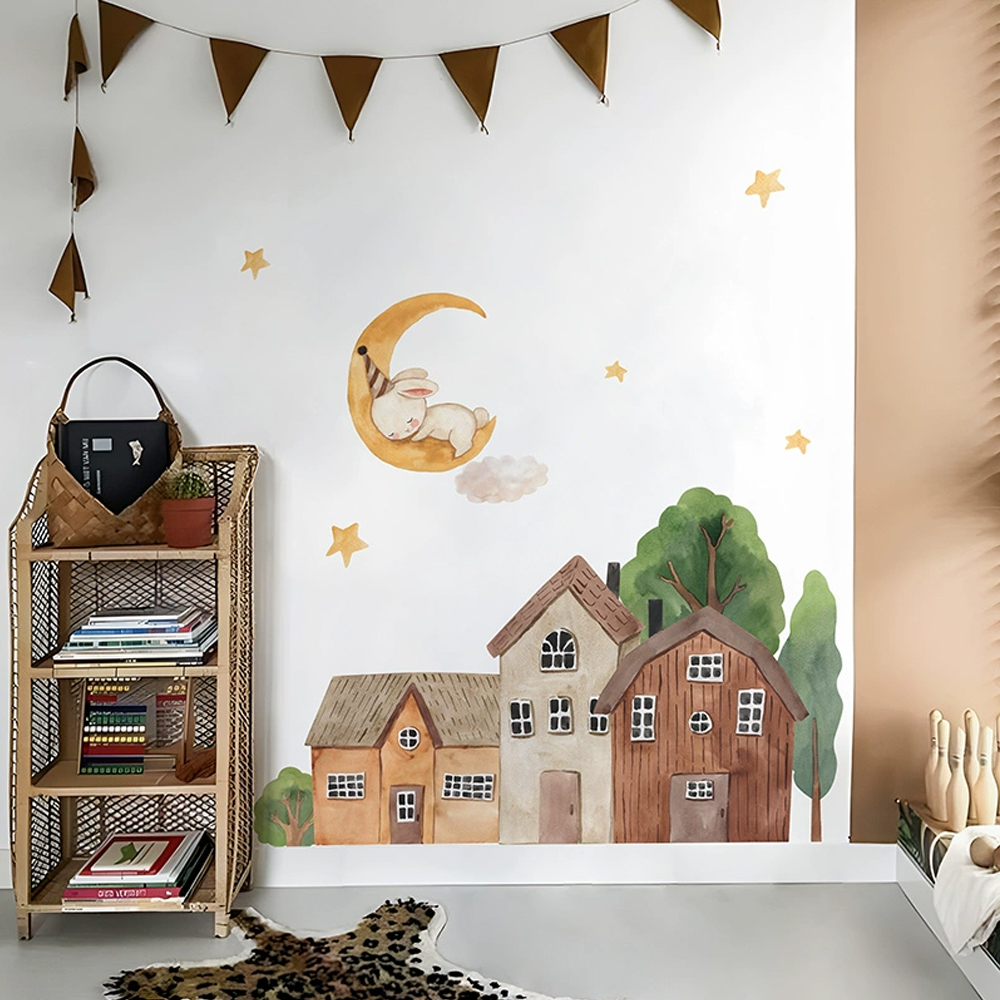 Stof Cartoon Forest Vintage St - Wall Decal Nursery recensie en prijs