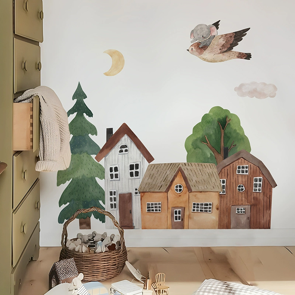 Stof Cartoon Forest Vintage St - Wall Decal Nursery recensie en prijs
