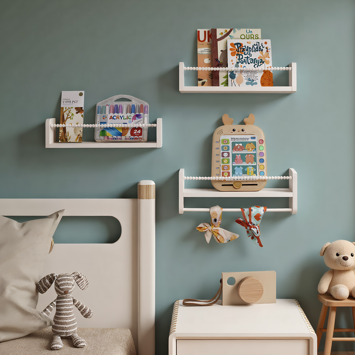 Hangende kinderboekenplanken v - Baby Nursery Bookshelf recensie en prijs