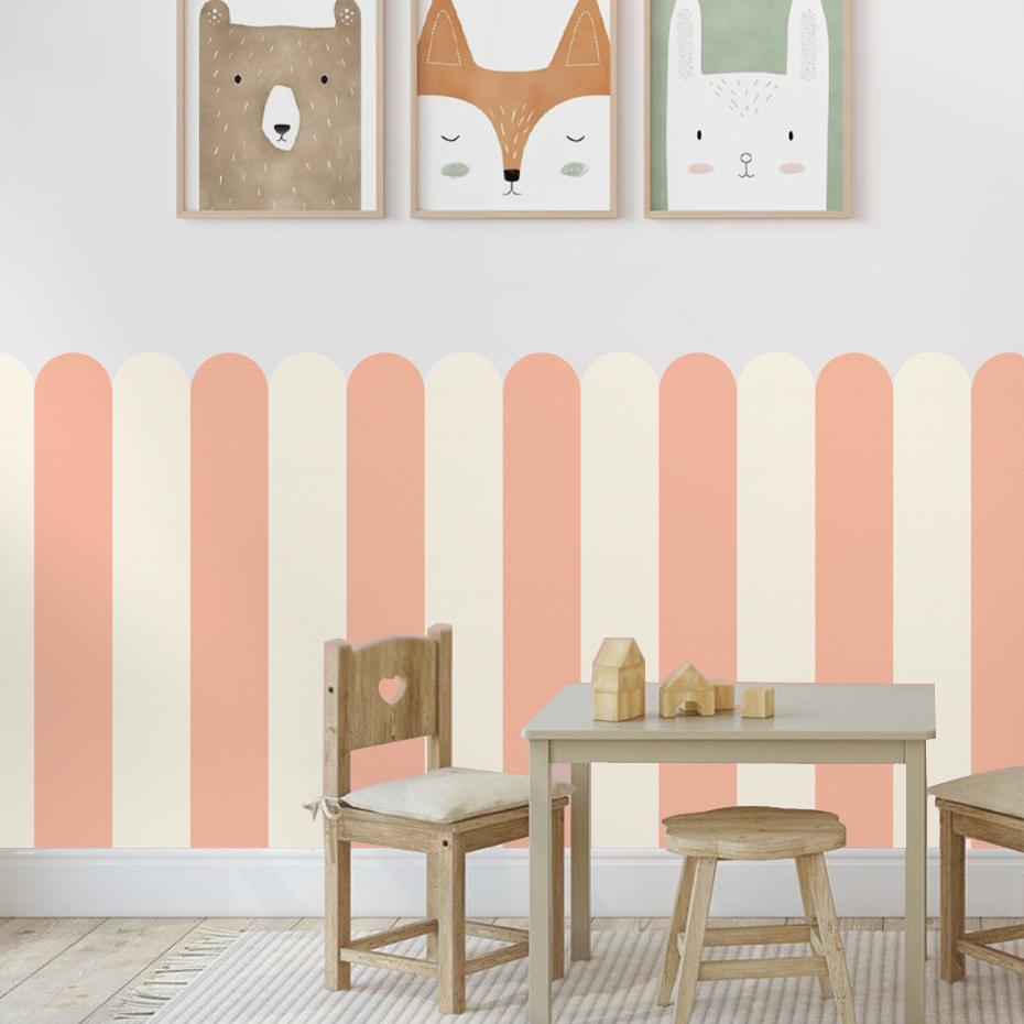 Veelkleurig verticaal gestreep - Wall Decal Nursery recensie en prijs