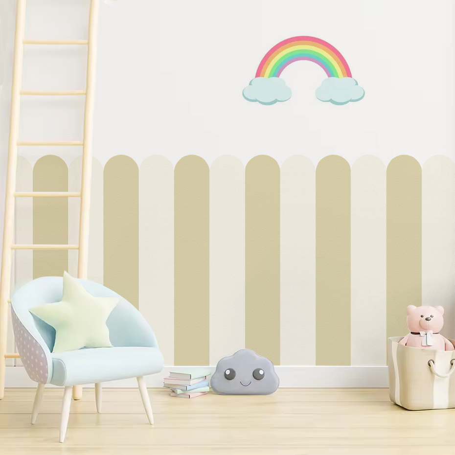 Veelkleurig verticaal gestreep - Wall Decal Nursery recensie en prijs